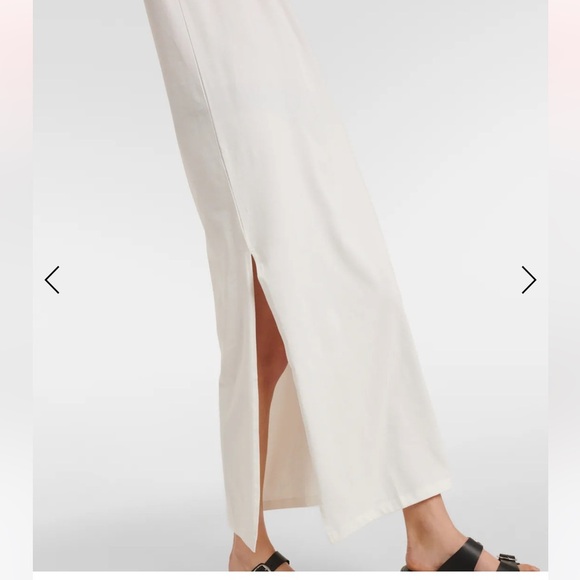 The Frankie Shop Maya Cotton-jersey Maxi T-shirt Dress in White - Size Small - Picture 4 of 12